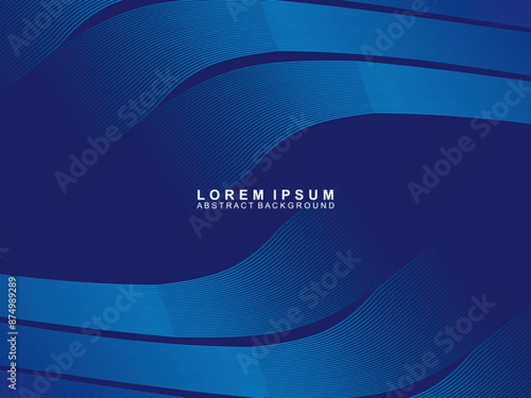 Obraz Futuristic blue background digital technology, cyber nano information, abstract communication, future technology data innovation, internet network speed connection.