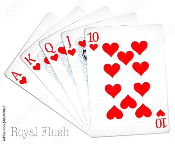 Fototapeta Royal flush