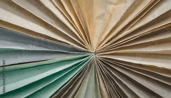 Fototapeta folded paper effect background. Generative AI.