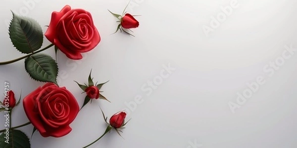 Obraz red roses on background