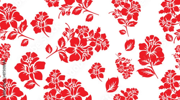 Obraz Floral pattern vector Seamless floral pattern flower pattern illustration