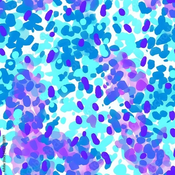 Obraz Earthy Brown and Green Organic Amoeba Pattern