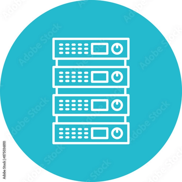 Fototapeta Server Icon
