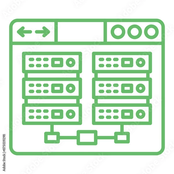 Fototapeta Web storage Icon