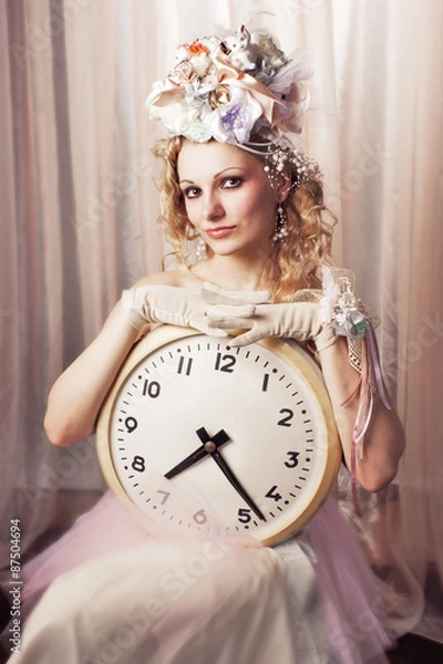 Fototapeta lady time