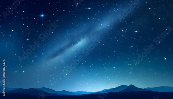 Fototapeta starry night sky background. Generative AI.