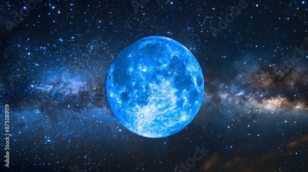 Fototapeta blue moon background concept