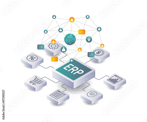 Obraz Strategies for Implementing ERP in Business Management