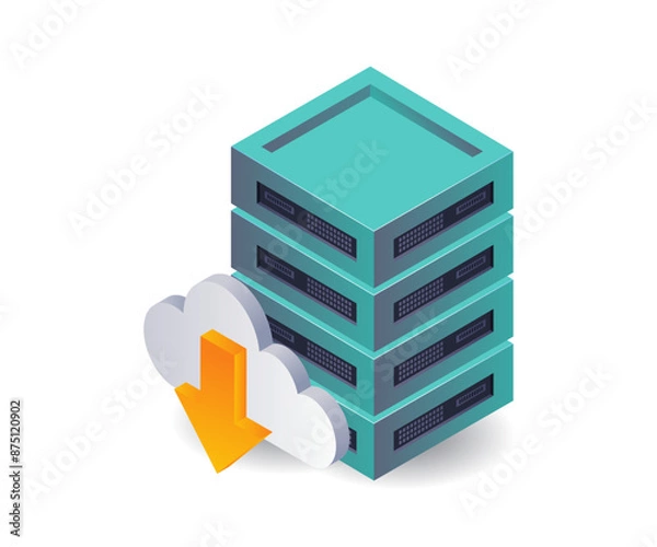 Fototapeta Data Transaction Management in Cloud Server Networks
