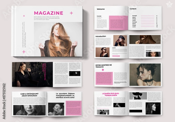 Obraz Simple Magazine Layout Landscape