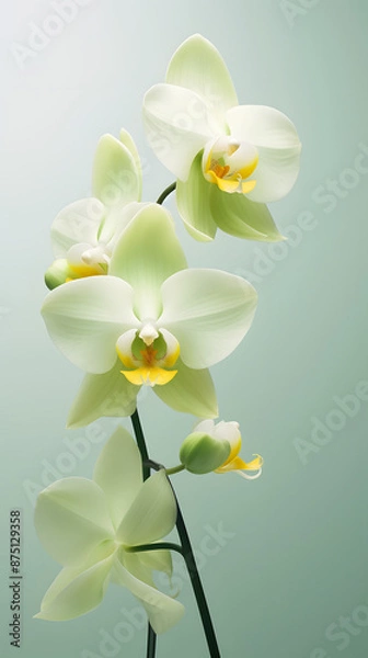 Obraz Digital soft and clear orchid plant abstract poster mobile phone background
