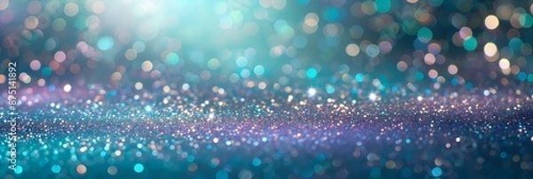 Fototapeta Abstract Bokeh Background with Glittering Lights in Casino Style