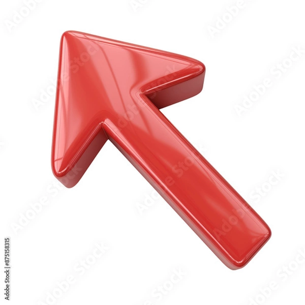 Fototapeta 3d red arrow