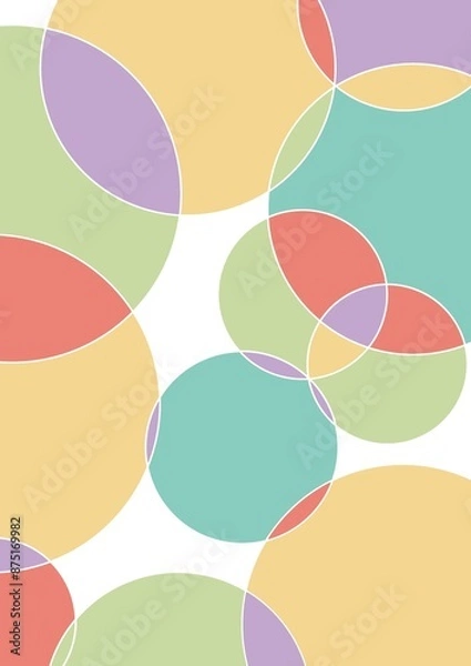 Fototapeta abstract background with circles