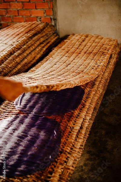 Obraz Rice paper in the making