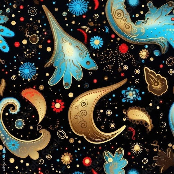 Obraz Abstract floral seamless pattern