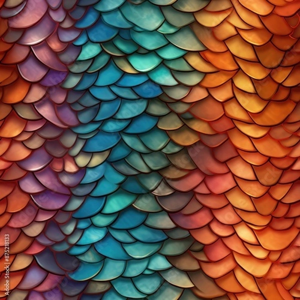 Obraz abstract colorful background with feathers