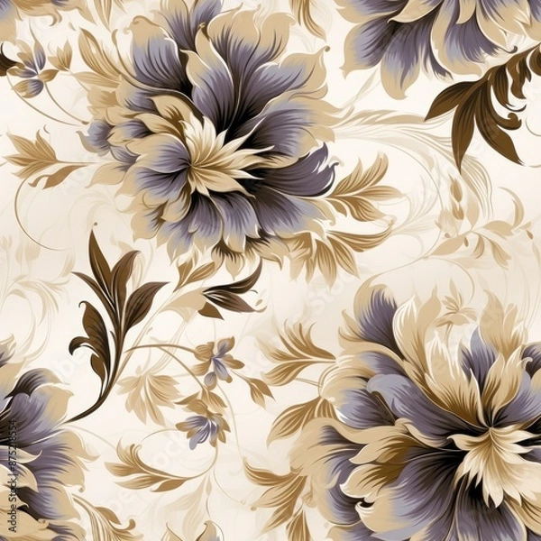 Obraz Abstract floral seamless pattern