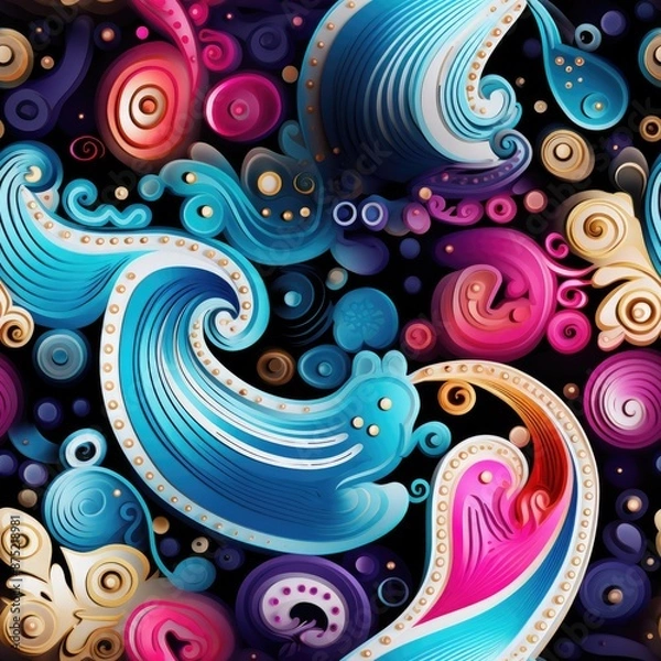 Obraz Abstract floral seamless pattern