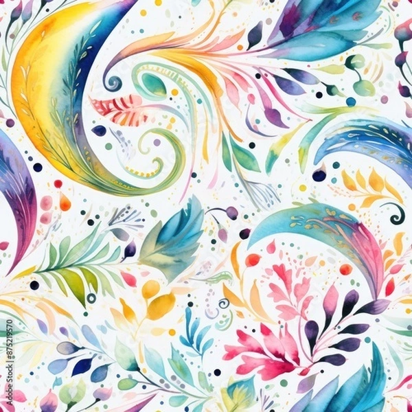 Obraz Abstract floral seamless pattern