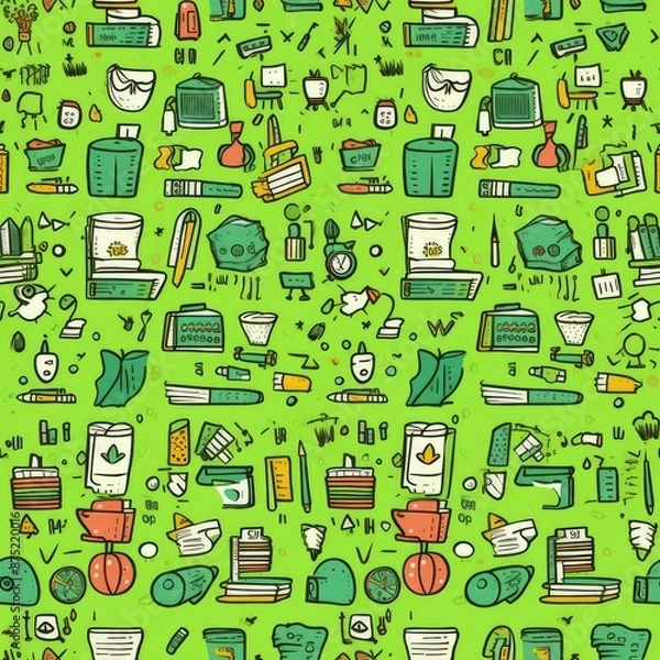 Obraz seamless pattern with icons