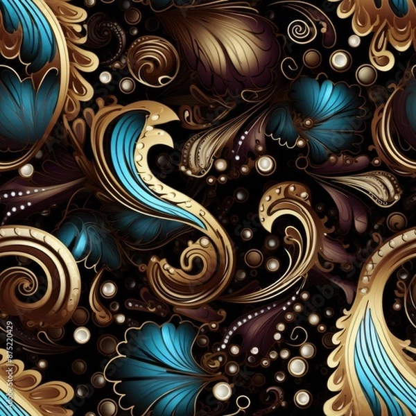 Obraz Abstract floral seamless pattern