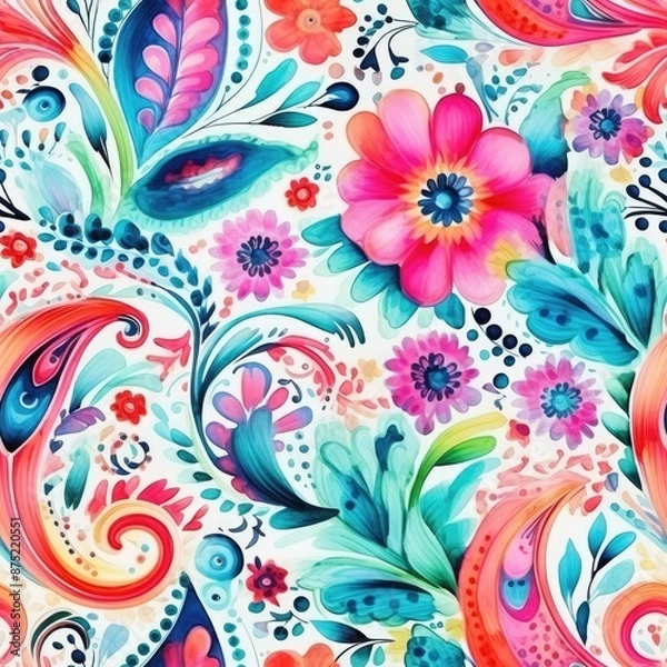 Obraz Abstract floral seamless pattern