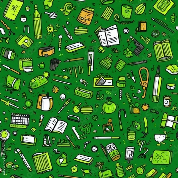 Obraz Back to school seamless pattern