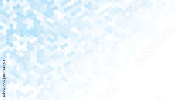 Fototapeta Abstract geometry hexagon blue texture background pattern. vector illustration.