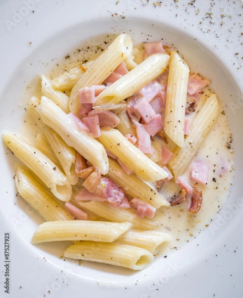 Fototapeta Penne carbonara