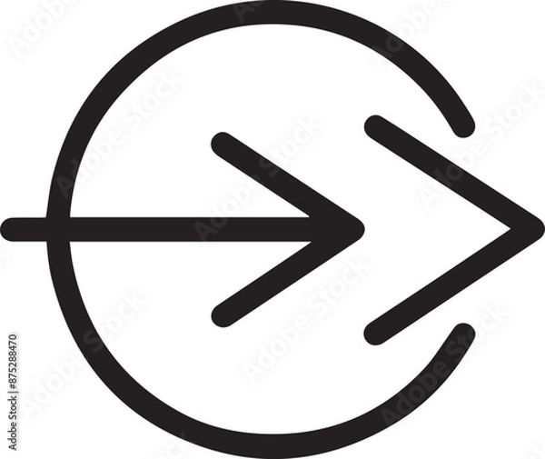 Fototapeta Arrow icon illustration