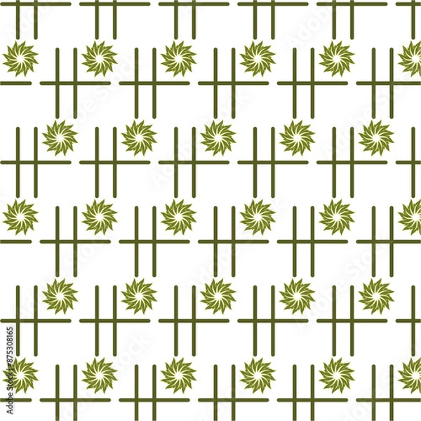 Fototapeta seamless cubic lining floral colorfull repeat pattern for fabric