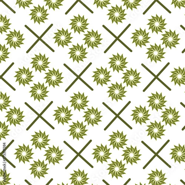 Fototapeta seamless cubic lining floral colorfull repeat pattern for fabric