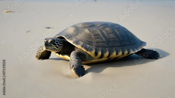 Fototapeta A Turtle on a beach