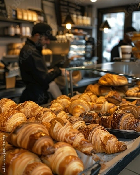 Fototapeta a bakery filled with lots of different types of pastries
