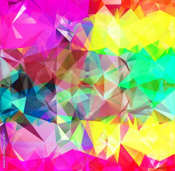 Fototapeta Abstract geometric background space