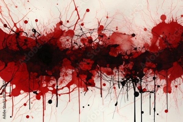 Fototapeta Ink Blots Material Structure Background - Generative AI