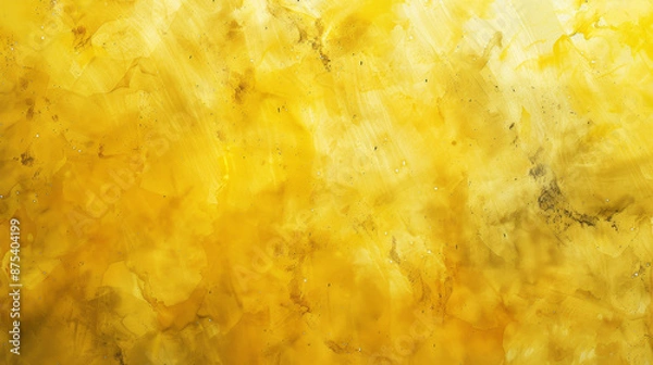 Obraz A yellow background with a brush stroke pattern