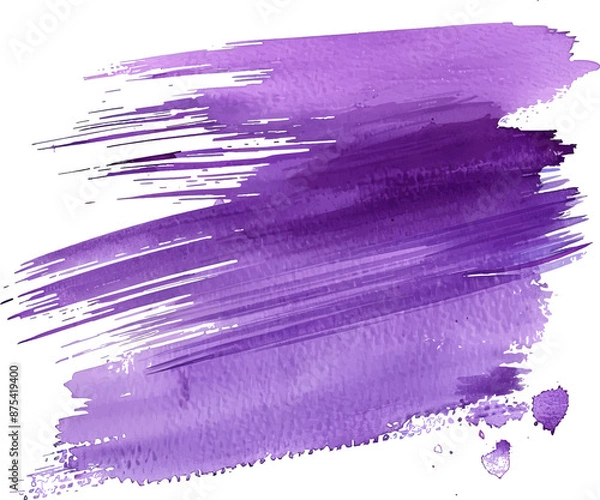 Fototapeta purple watercolor splatter stain texture background design.Generative AI.