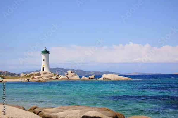 Obraz Latarnia morska na wybrzeżu