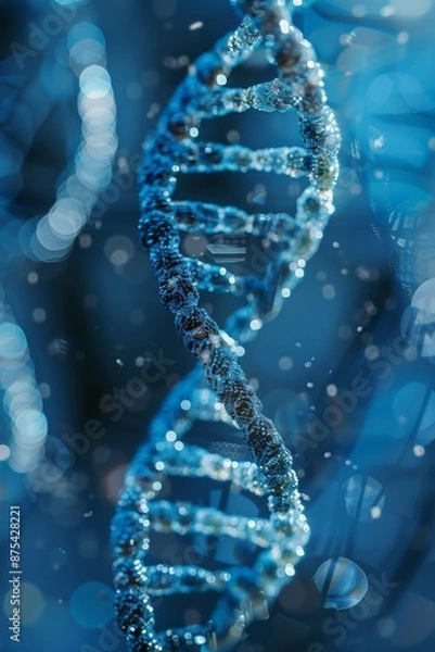 Fototapeta Innovative Biogenetics Concepts and DNA Analysis Exploration.