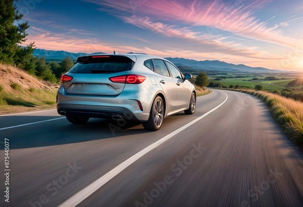 Obraz car on the road