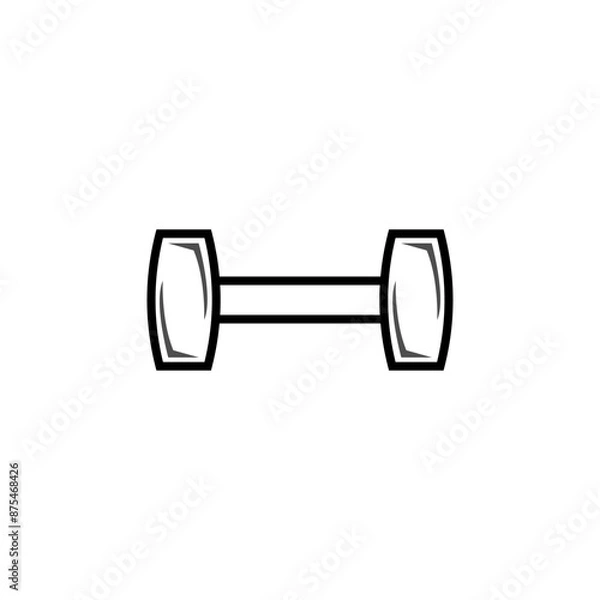 Obraz Barbell for icon or logo