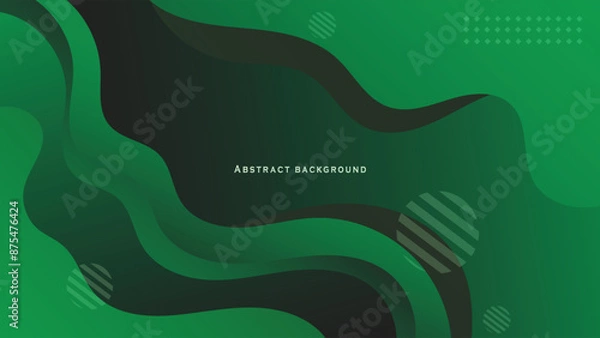 Obraz abstrack green vector background design