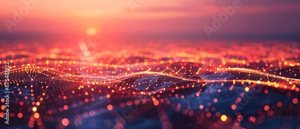 Fototapeta Global warming and climate change. Accumulating micro effects of Ocean currents and atmospheric molecular changes designed