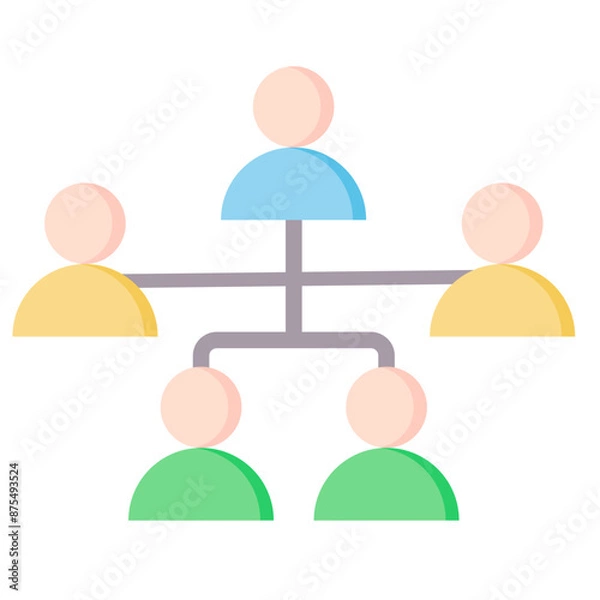 Fototapeta Organization Chart Icon