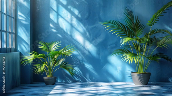 Obraz palm tree in the morning