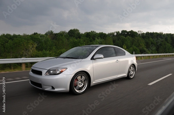 Obraz Pędzący samochód sportowy