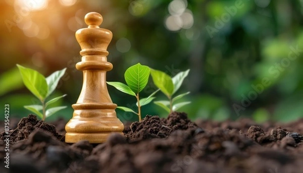 Fototapeta The Power of Transformation Witness a Corporation's Growth and Triumph Through Strategic Evolution and Innovation, Embracing a Future of Sustainable Success