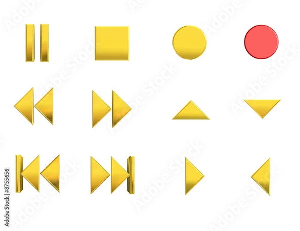 Fototapeta Media control icons